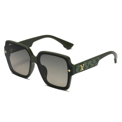 Óculos de Sol Feminino Quadrado Moda Vintage - Versão Preta - Lojas LA