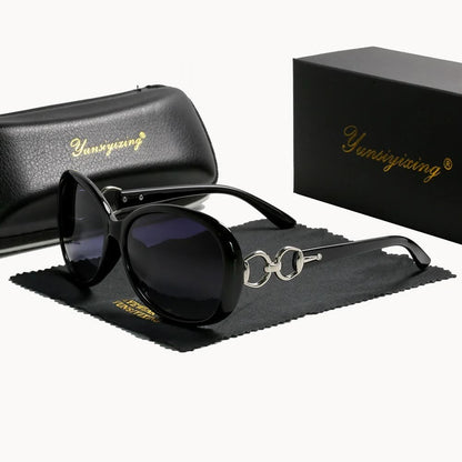 Óculos de Sol Feminino Polarizado Moda Borboleta UV400 - Vista Frontal - Lojas LA