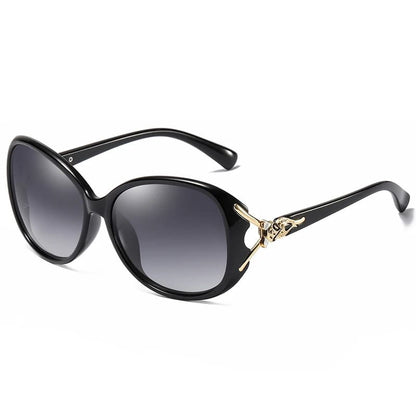 Óculos de Sol Feminino Polarizado Borboleta - Versão Preta - Lojas LA