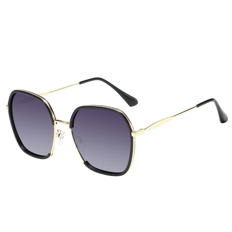 Óculos de Sol Feminino Quadrado Polarizado Vintage UV400 - Vista Lateral - Lojas LA