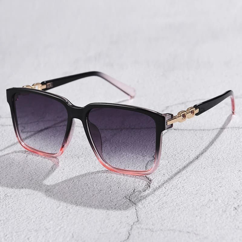 Óculos de Sol Feminino Quadrado Marca de Luxo - Versão Marrom - Lojas LA