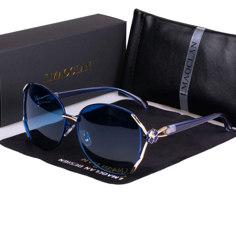 Óculos de Sol Feminino Polarizado Designer de Luxo