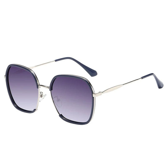 Óculos de Sol Feminino Quadrado Polarizado Vintage UV400 - Vista Frontal - Lojas LA