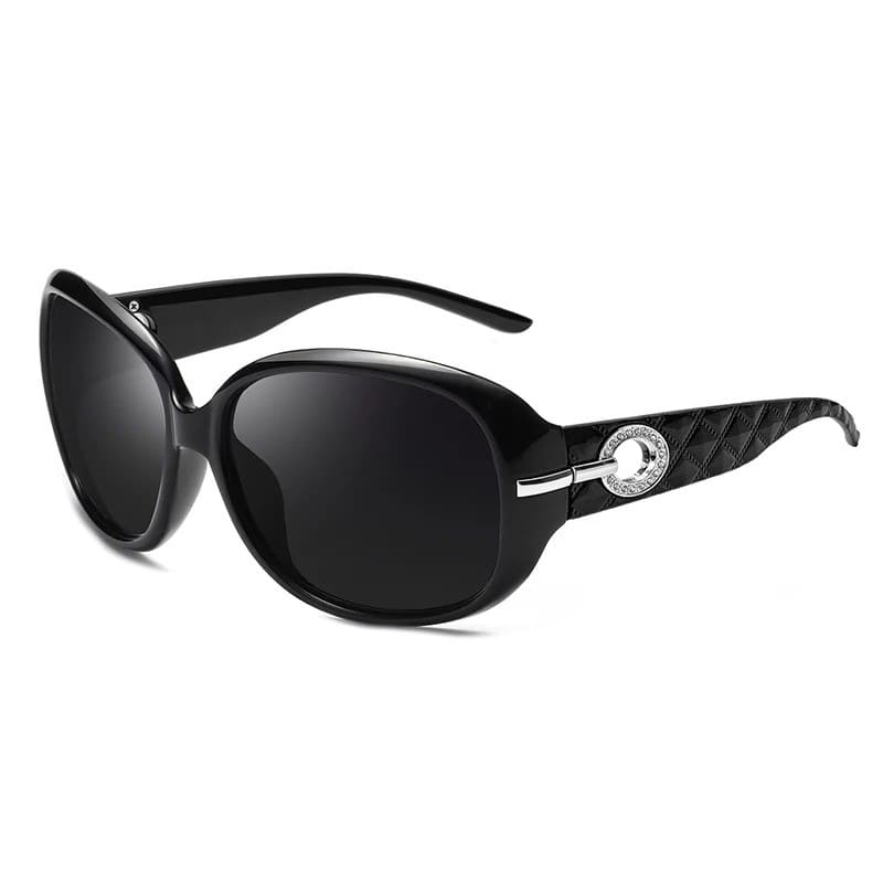 Óculos de Sol Feminino Polarizado Fashion UV400 - Detalhe Hastes - Lojas LA