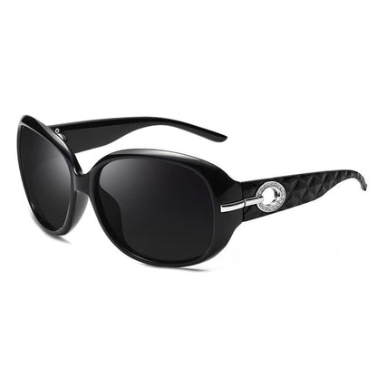 Óculos de Sol Feminino Polarizado Fashion UV400 - Detalhe Hastes - Lojas LA