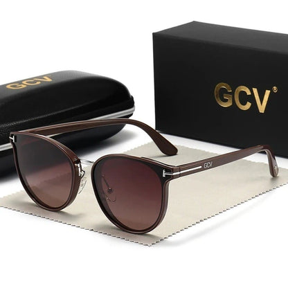 Óculos de Sol Feminino Polarizado GCV UV400 - Versão Preta - Lojas LA