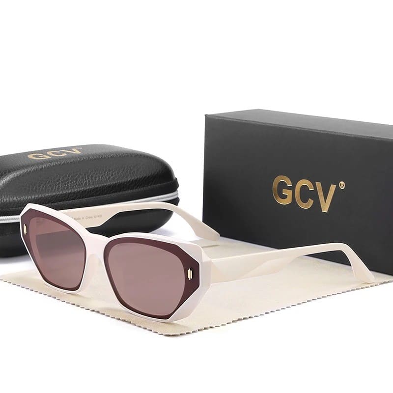 Óculos de Sol Feminino Polarizado GCV UV400 Premium - Vista Frontal - Lojas LA
