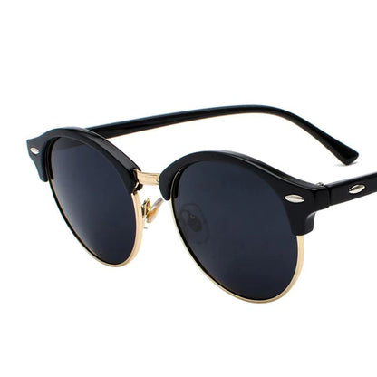 Óculos de Sol Feminino Redondo Polarizado Premium UV400 - Vista Frontal - Lojas LA