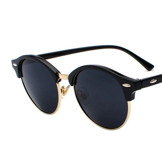 Óculos de Sol Feminino Redondo Polarizado Premium UV400 - Vista Frontal - Lojas LA