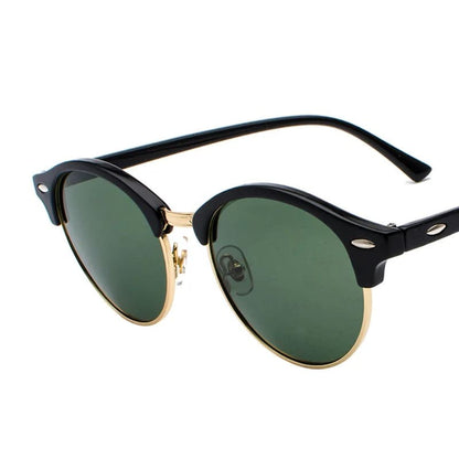 Óculos de Sol Feminino Redondo Polarizado Premium UV400 - Vista Lateral - Lojas LA