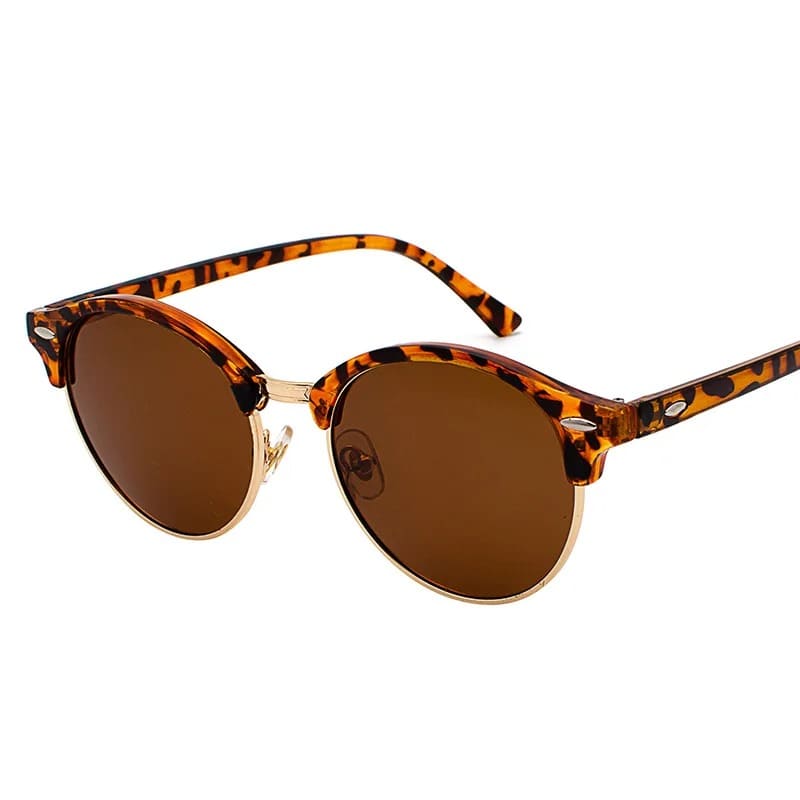 Óculos de Sol Feminino Redondo Polarizado Premium UV400 - Versão Preta - Lojas LA