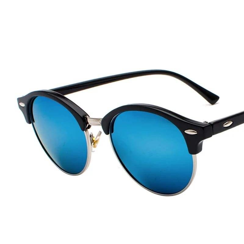 Óculos de Sol Feminino Redondo Polarizado Premium UV400 - Detalhe Hastes - Lojas LA