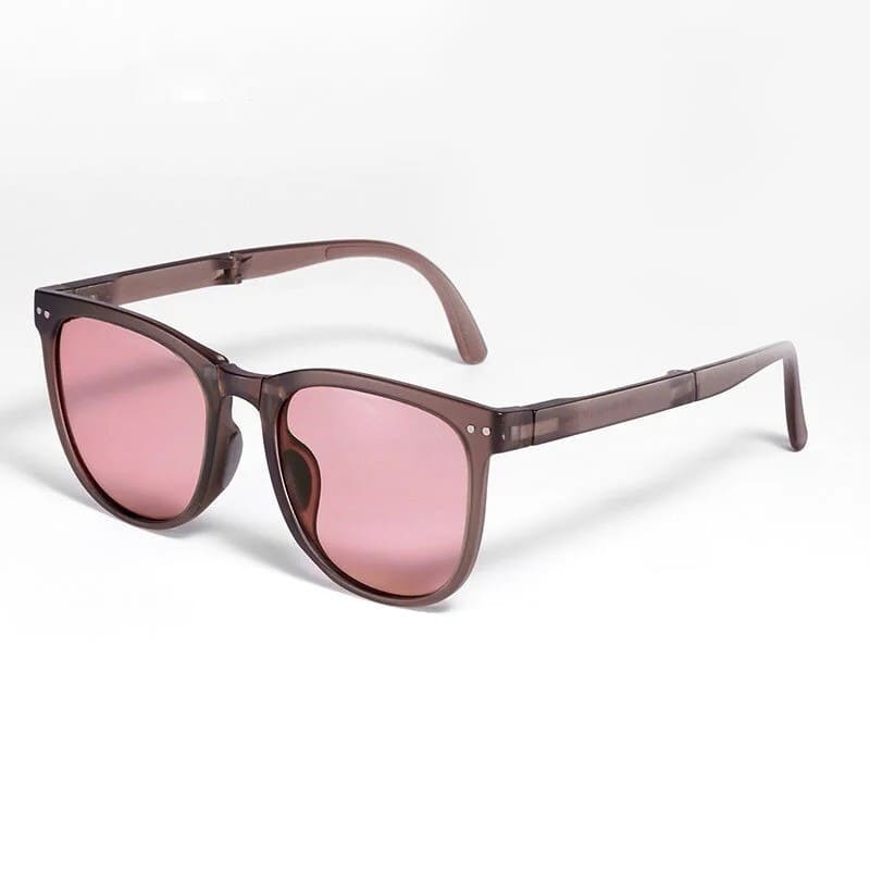 Óculos Feminino Dobrável Ultra Leve UV400 - Versão Marrom - Lojas LA