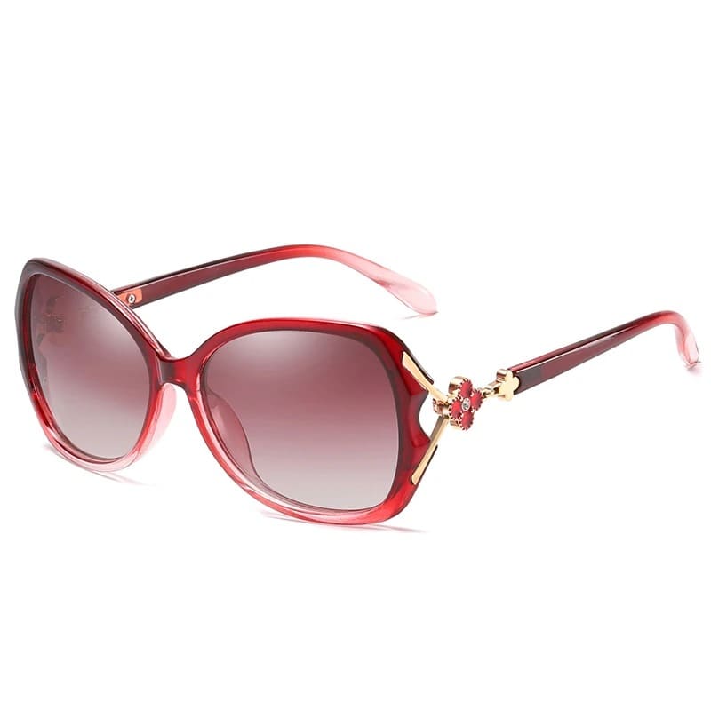 Óculos de Sol Feminino Polarizado de Luxo Antireflexo - Vista Frontal - Lojas LA