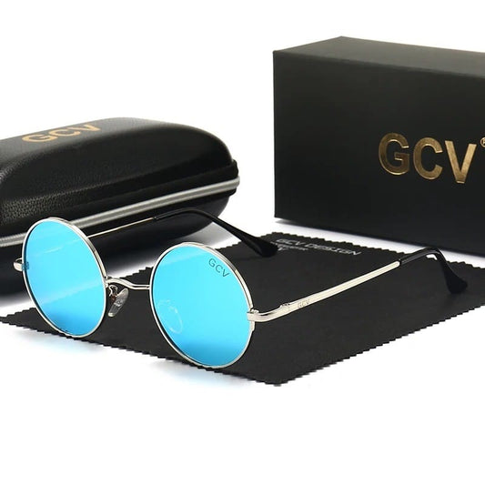 Óculos de Sol Feminino Redondo GCV Elegante UV400 - Vista Frontal - Lojas LA