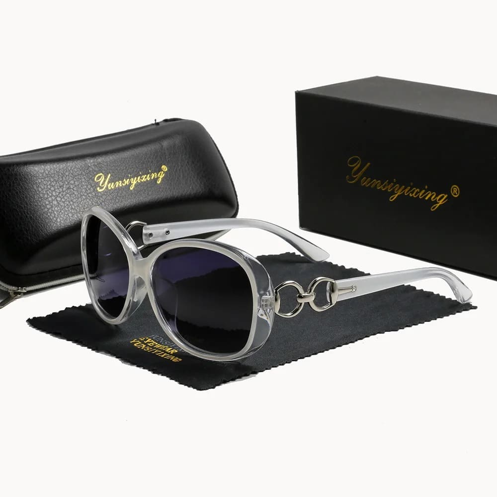 Óculos de Sol Feminino Polarizado Moda Borboleta UV400 - Vista Lateral - Lojas LA