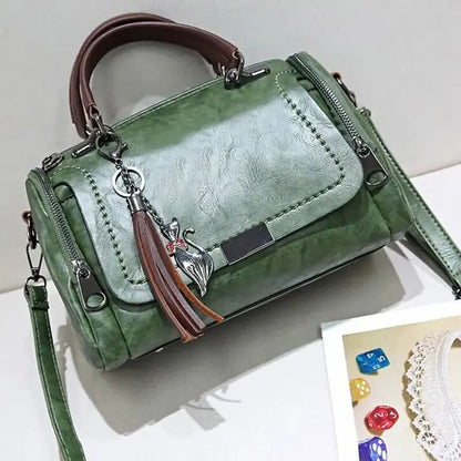 Bolsa Feminina em Couro Ecológico - Detalhe Textura - Lojas LA