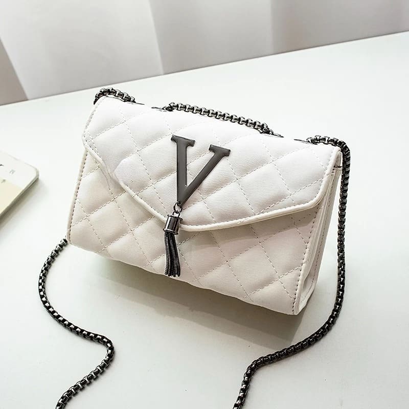 Bolsa Feminina de Luxo em Couro Ecológico - Vista Lateral - Lojas LA