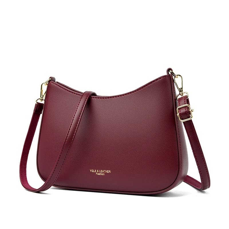Bolsa de Couro Ecológico Feminina Alta Qualidade - Detalhe Interior - Lojas LA