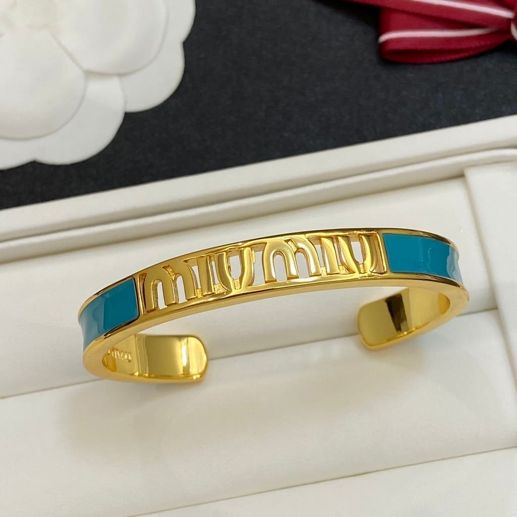 Pulseira Bracelete de Luxo Miu Feminino - Versão Verde - Lojas LA