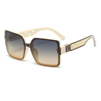 Óculos de Sol Feminino Quadrado Design de Luxo - Vista Lateral - Lojas LA