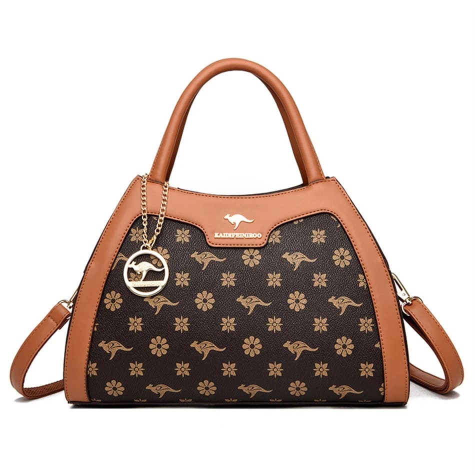 Bolsa de Couro Macio Premium para Mulheres - Vista Lateral - Lojas LA