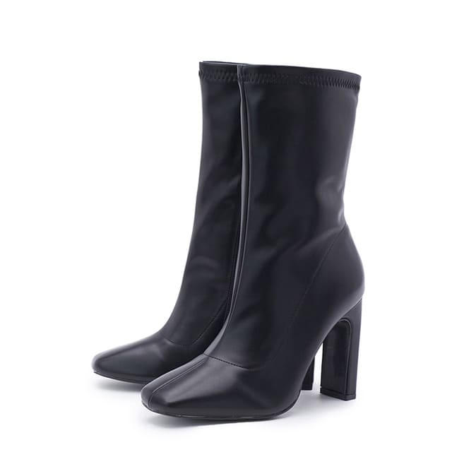 Bota De Couro Feminina Modelo HAZEL - Vista Principal Azul - Lojas LA