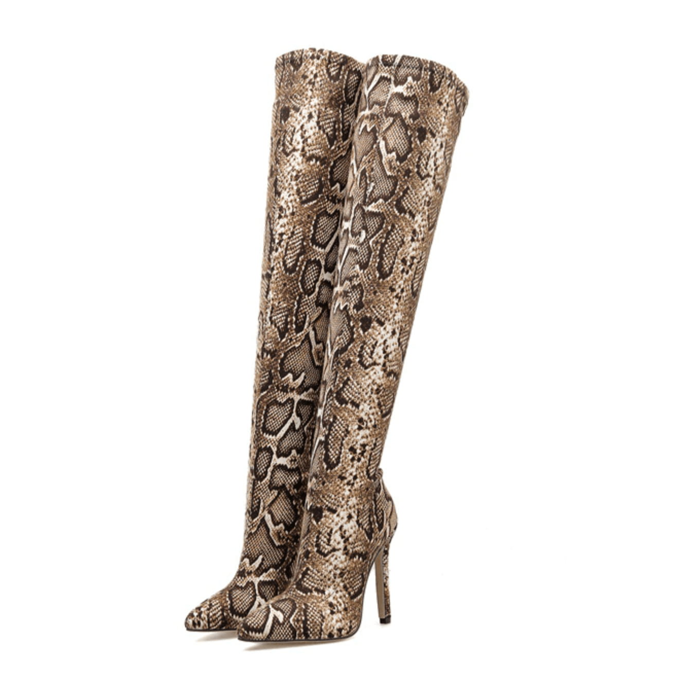 Bota Feminina Cano Longo Modelo LEOPARDO - Detalhe Estampa - Lojas LA