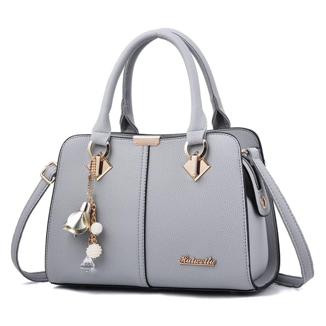 Bolsa De Couro Feminina Modelo GRACIELA - Detalhe Alça - Lojas LA