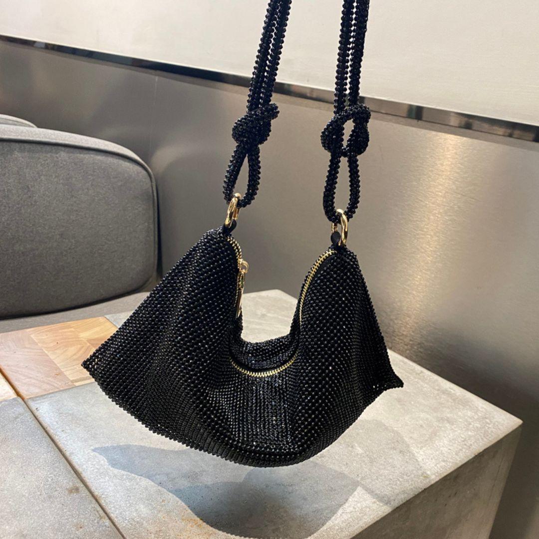 Bolsa Feminina De Ombro Modelo CAROLYN - Versão Preta - Lojas LA