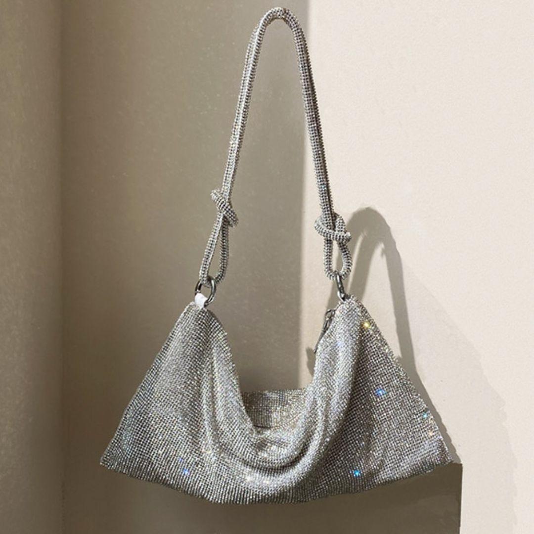 Bolsa Feminina De Ombro Modelo CAROLYN - Versão Prata - Lojas LA