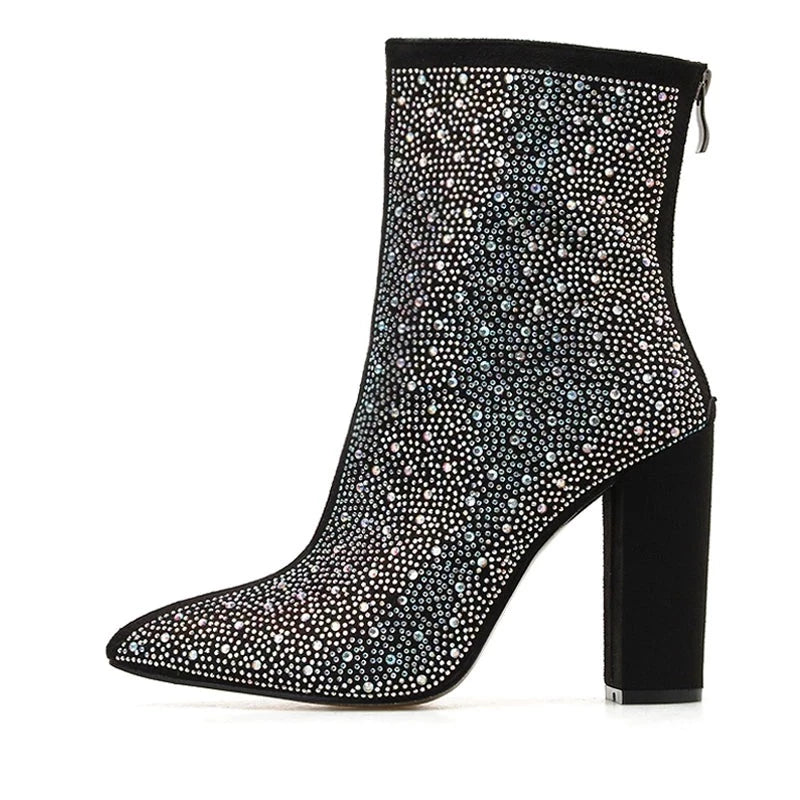 Bota Feminina Salto Alto Modelo DISCOTECA - Vista Lateral Salto Fino - Lojas LA