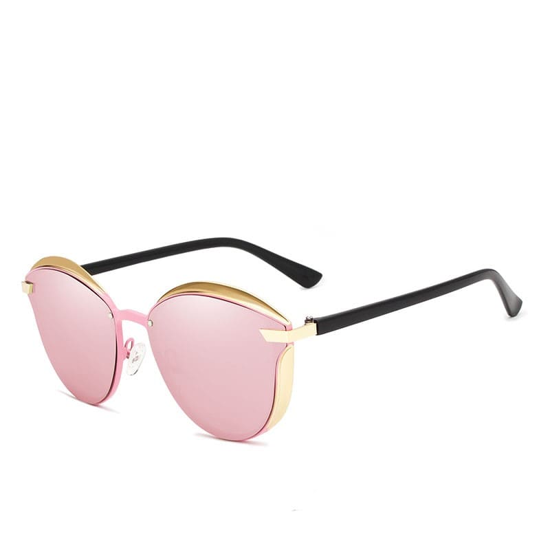 Óculos de Sol Feminino Design de Luxo Glamour UV400 - Vista Lateral - Lojas LA