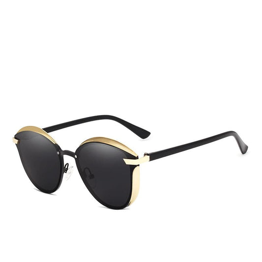 Óculos de Sol Feminino Design de Luxo Glamour UV400 - Vista Frontal - Lojas LA