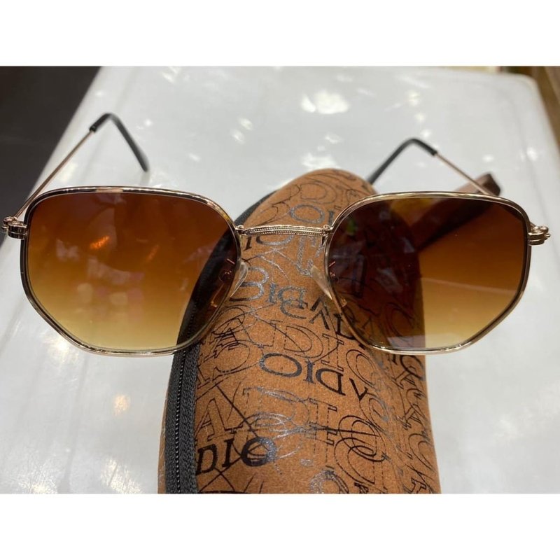 Óculos de Sol Feminino Hexagonal Fashion - Lojas LA