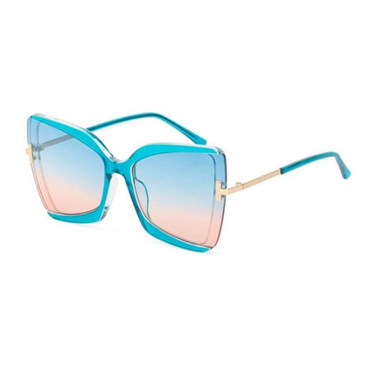 Óculos de Sol Feminino Polarizado Quadrado UV400 - Vista Frontal - Lojas LA
