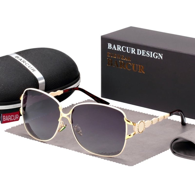 Óculos de Sol Feminino Polarizado Clássico UV400 - Detalhe Frontal - Lojas LA