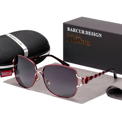 Óculos de Sol Feminino Polarizado Clássico UV400 - Versão Marrom - Lojas LA