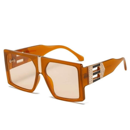 Óculos de Sol Feminino Quadrado UV400 - Versão Grande - Lojas LA