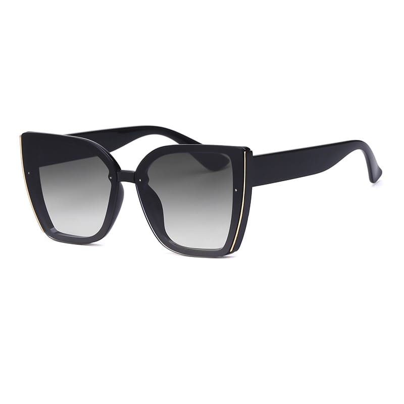 Óculos de Sol Feminino Quadrado de Luxo Premium - Detalhe Armação - Lojas LA