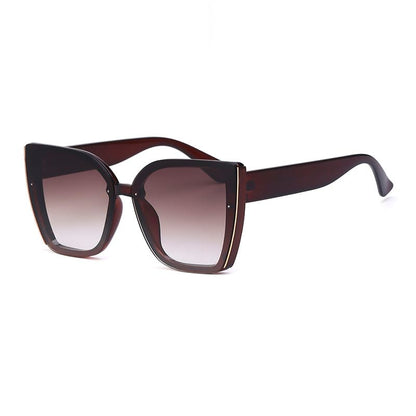 Óculos de Sol Feminino Quadrado de Luxo Premium - Versão Marrom - Lojas LA