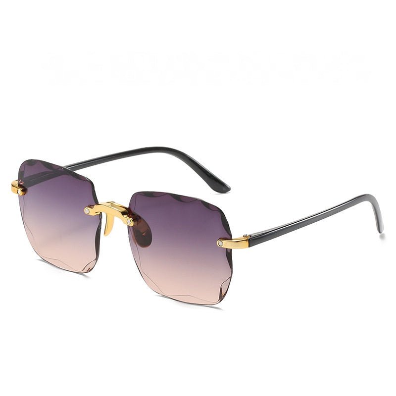 Óculos de Sol Feminino Quadrado em Metal UV400 - Versão Marrom - Lojas LA