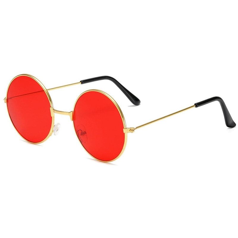 Óculos de Sol Feminino Redondo de Luxo