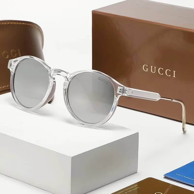Óculos de Sol Feminino Redondo de Luxo GC - Versão Prata - Lojas LA