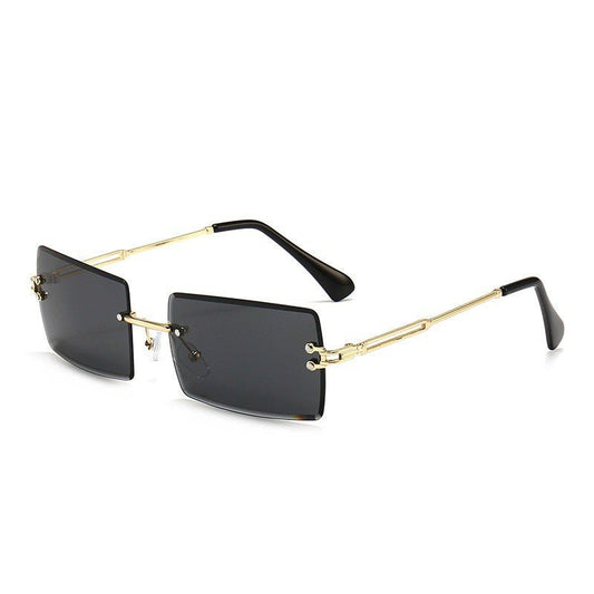 Óculos de Sol Feminino Retangular Moda Europeia UV400 - Vista Frontal - Lojas LA
