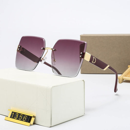 Óculos de Sol Feminino Quadrado Grande UV400 - Vista Frontal - Lojas LA