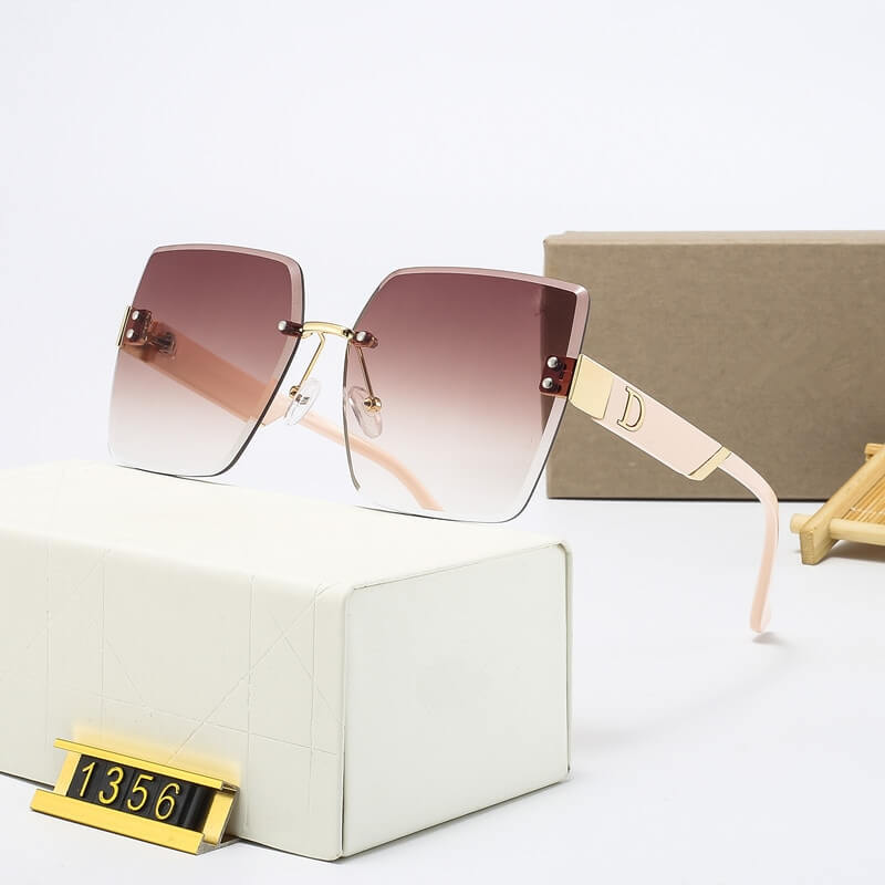 Óculos de Sol Feminino Quadrado Grande UV400 - Vista Lateral - Lojas LA