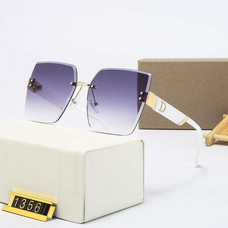 Óculos de Sol Feminino Quadrado Grande UV400 - Versão Escura - Lojas LA