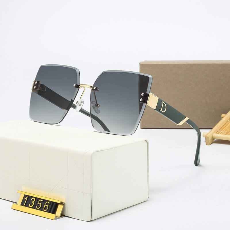 Óculos de Sol Feminino Quadrado Grande UV400 - Versão Marrom - Lojas LA