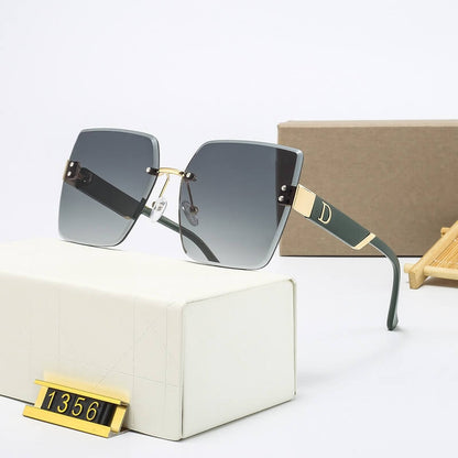 Óculos de Sol Feminino Quadrado Grande UV400 - Versão Marrom - Lojas LA